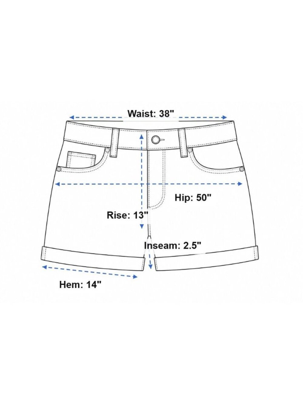 Patchwork Denim Cutoff Shorts Womens 18 Colorblock Hi Rise Frayed Hem Wild Fable - Picture 7 of 12